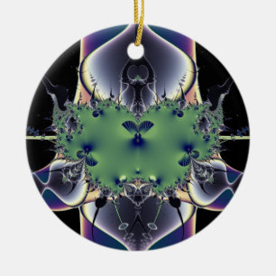 Ornement Rond En Céramique Lampe pourpre