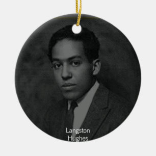Ornement Rond En Céramique Langston Hughes