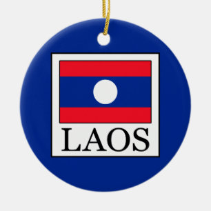 Ornement Rond En Céramique Laos