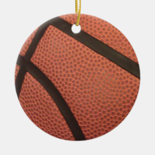 Ornement Rond En Céramique Le basket-ball folâtre l'image