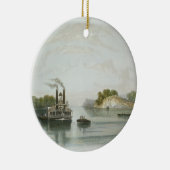 Ornement Rond En Céramique Le Caverne-dans-Rock, vue sur l'Ohio, plaquent 7 (Droite)