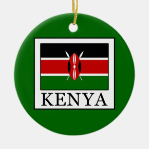 Ornement Rond En Céramique Le Kenya