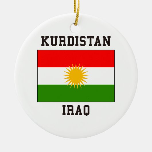 Ornement Rond En Céramique Le Kurdistan Irak (Devant)