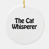 Ornement Rond En Céramique le murmure de chat (Dos)