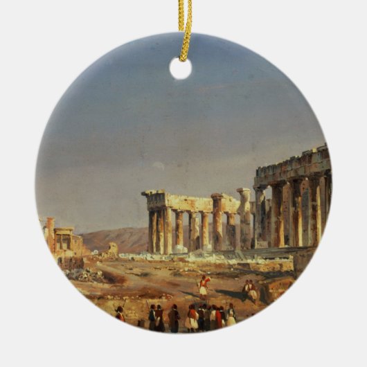 Ornement Rond En Céramique Le parthenon, 1863 (Devant)