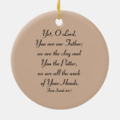 Ornement Rond En Céramique Le Potter Et L'Argile (Dos)