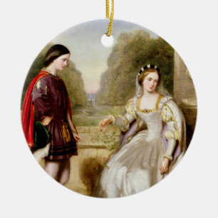 Ornement Rond En Céramique Le refus (huile sur la toile)