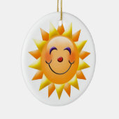 Ornement Rond En Céramique le soleil (Droite)