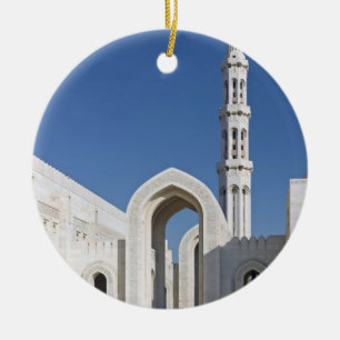 Ornement Rond En Céramique Le sultanat grand Oman de Muscat de mosquée de