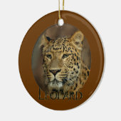 Ornement Rond En Céramique Leopard Lovers (Gauche)