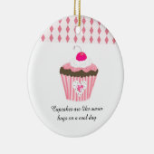 Ornement Rond En Céramique Les gâteaux sont comme des câlins chauds (Droite)