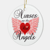 Ornement Rond En Céramique Les infirmières sont les vrais angles (Gauche)