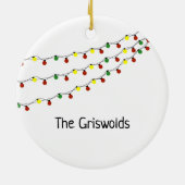 Ornement Rond En Céramique Les petites lumières ne scintillent pas (Dos)