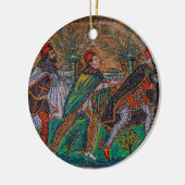 Ornement Rond En Céramique Les trois sages (Gauche)