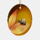 Ornement Rond En Céramique L'escargot curieux (Droite)