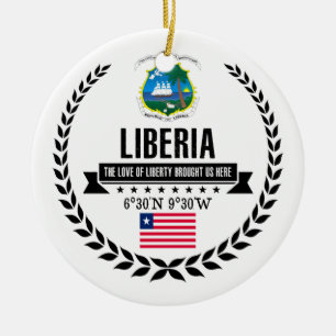 Ornement Rond En Céramique Libéria