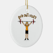 Ornement Rond En Céramique Lifter de poids (Blonde) (Droite)