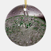 Ornement Rond En Céramique Liquide carboné transformé en Coupe (Devant)