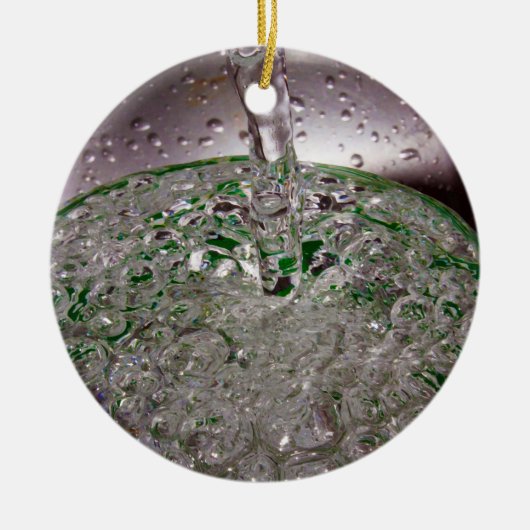 Ornement Rond En Céramique Liquide carboné transformé en Coupe (Devant)