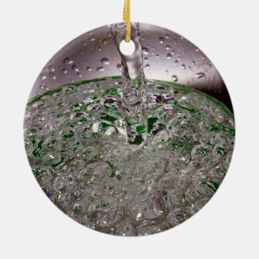 Ornement Rond En Céramique Liquide carboné transformé en Coupe (Dos)