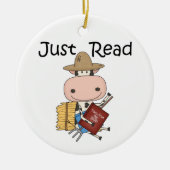 Ornement Rond En Céramique Lire juste (Devant)