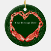 Ornement Rond En Céramique Love Ballet (Dos)