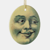 Ornement Rond En Céramique Lune vintage (Droite)