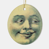 Ornement Rond En Céramique Lune vintage (Gauche)