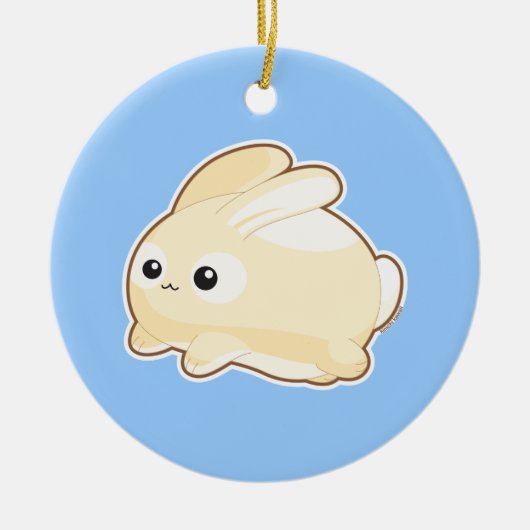 Ornement Rond En Céramique M. Bunny (Devant)