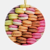 Ornement Rond En Céramique Macarons (Devant)