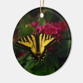 Ornement Rond En Céramique Machaon jaune occidental (Gauche)