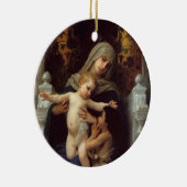 Ornement Rond En Céramique Madonna, Bouguereau (Droite)