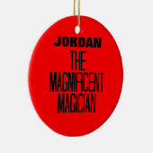 Ornement Rond En Céramique Magnifique Magicien (Droite)