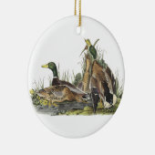 Ornement Rond En Céramique Mallard, John Audubon (Droite)