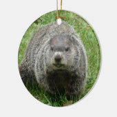 Ornement Rond En Céramique Manger des marmottes (Gauche)