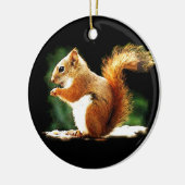 Ornement Rond En Céramique Manger l'écureuil (Gauche)