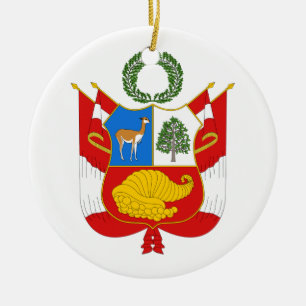 Ornement Rond En Céramique Manteau du Pérou d'ornement de bras