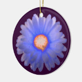 Ornement Rond En Céramique Marigold bleu et rouge Pendentif d'anniversaire pe (Gauche)