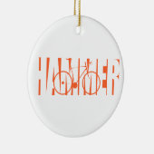 Ornement Rond En Céramique Marteau (Droite)