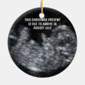 Ornement Rond En Céramique Mère attendue (Dos)