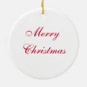 Ornement Rond En Céramique Merry Christmas mistletoe (Dos)