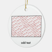 Ornement Rond En Céramique Modèle pour photo de groupe ou de classe (Gauche)