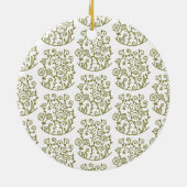 Ornement Rond En Céramique modèle tourbillon (Dos)