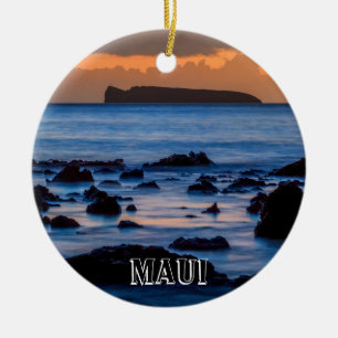 Ornement Rond En Céramique Molokini depuis Maui