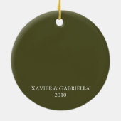 Ornement Rond En Céramique Mon ____mon héros (Dos)