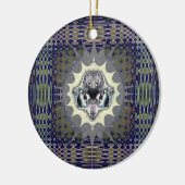 Ornement Rond En Céramique Monde numérique (Gauche)