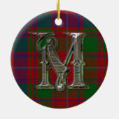 Ornement Rond En Céramique Monogramme plaqué MacIntyre (Dos)
