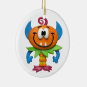 Ornement Rond En Céramique Monstre de bébé (Droite)