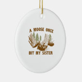 Ornement Rond En Céramique Morsure d'orignaux (Droite)