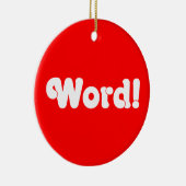 Ornement Rond En Céramique Mot! (Droite)
